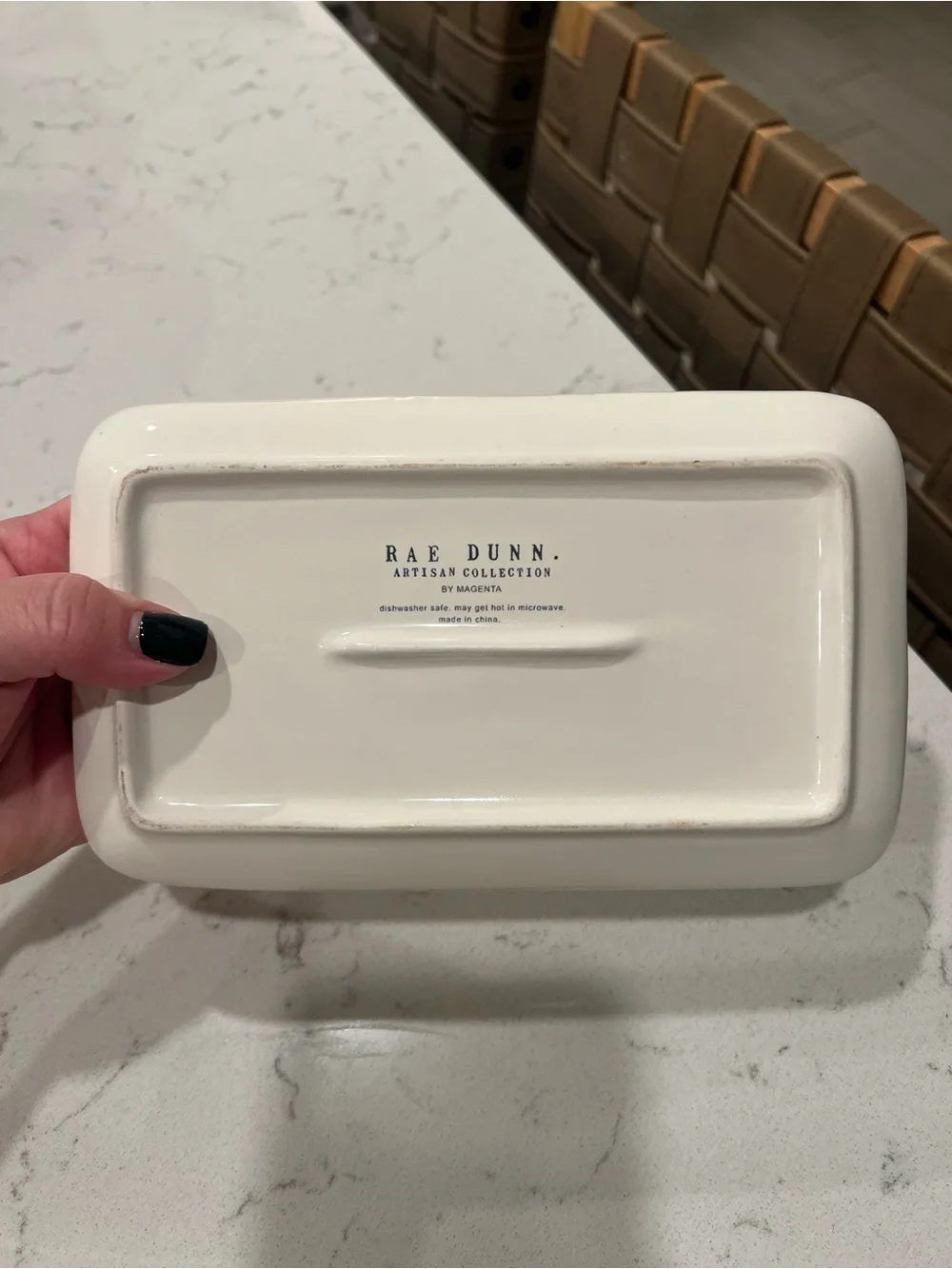 Rae Dunn “Spread” Ceramic Butter dish